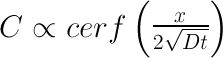 complex error function diffusion