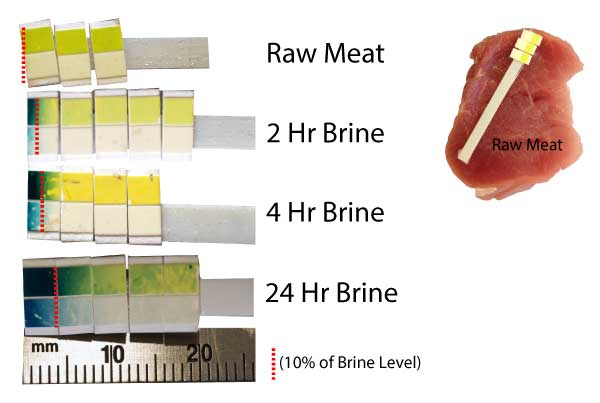 Grape juice brine diffusion